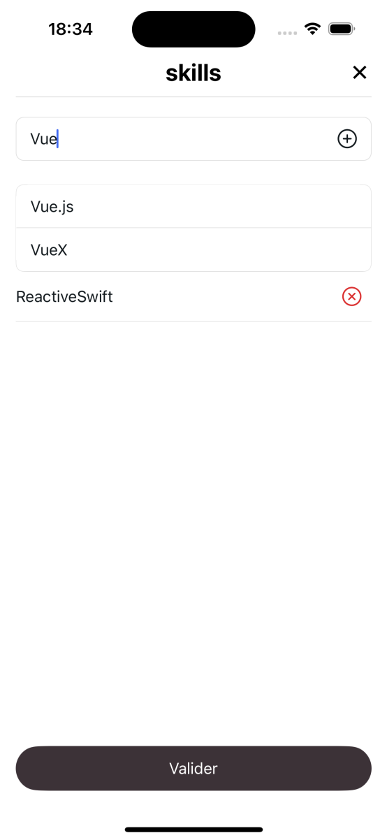 Section compétences